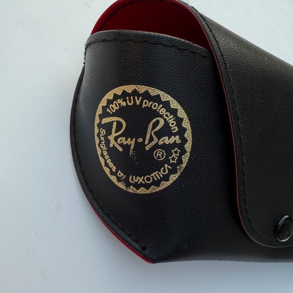Vintage Ray-Ban Glasses Eyeglasses Sunglasses Case w/ Classic Red Interior - Picture 4 of 6